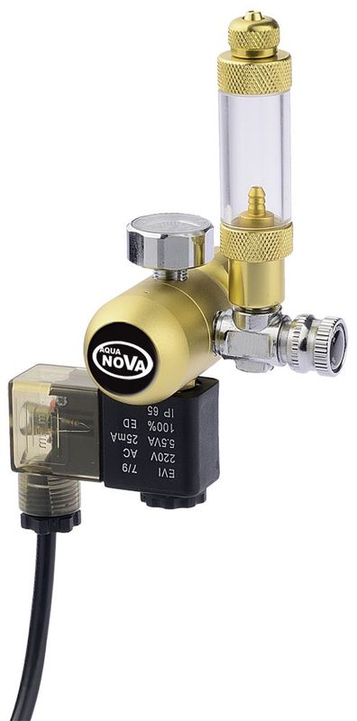 AQUA NOVA CO2 REGULATOR M/ Magnet ventil komplett
