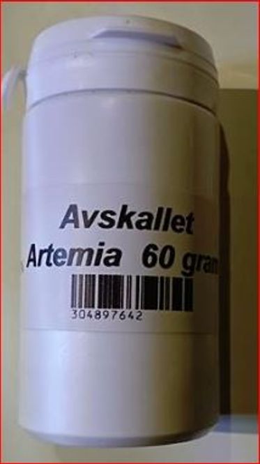 Hovedbilde Avskallet Artemia 60gram /100ml
