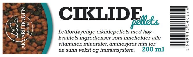 Hovedbilde Ciklide Pellets 200ml 