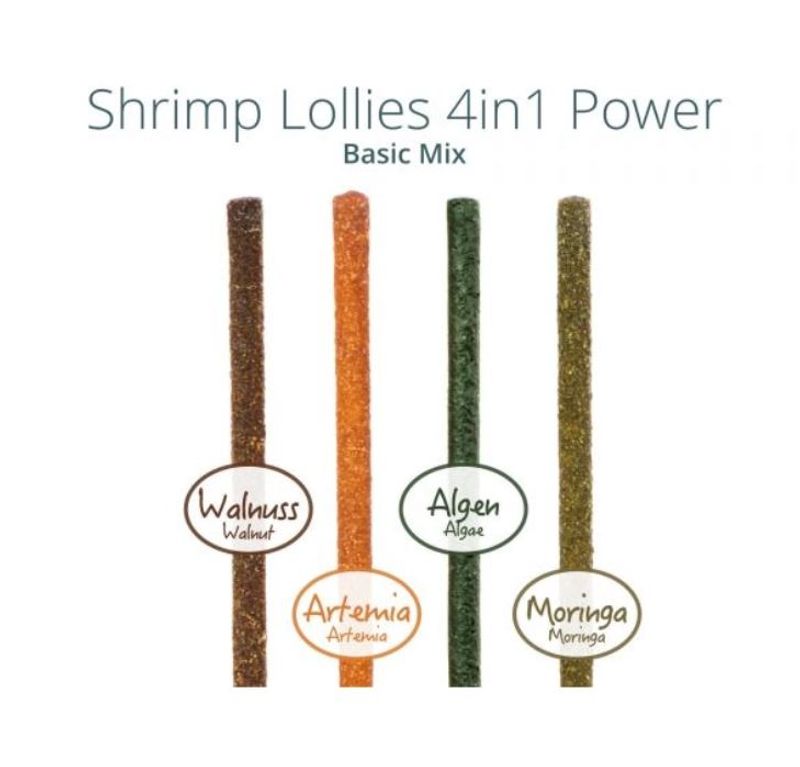 GlasGarten Shrimp Lollies 4 in 1 Power Basic Mix 8 pcs.