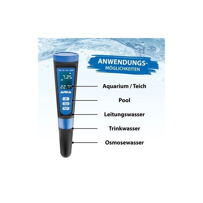 ARKA myAQUA® pH/TDS/EC meter