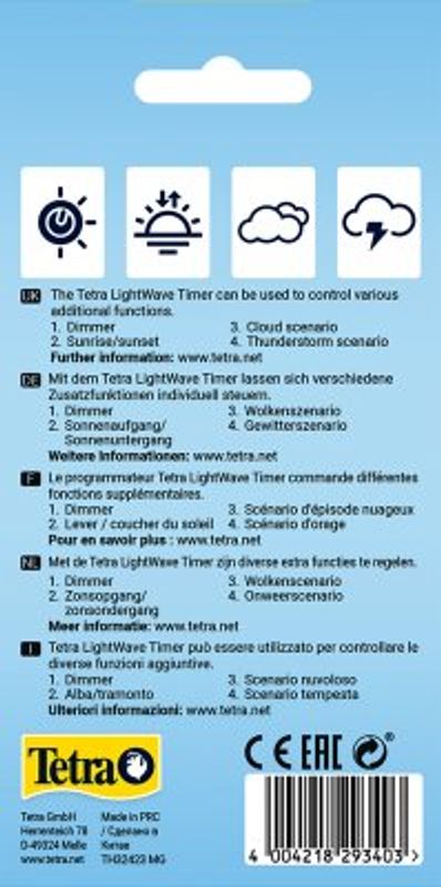 TETRATEC LIGHTWAVE SET TIMER