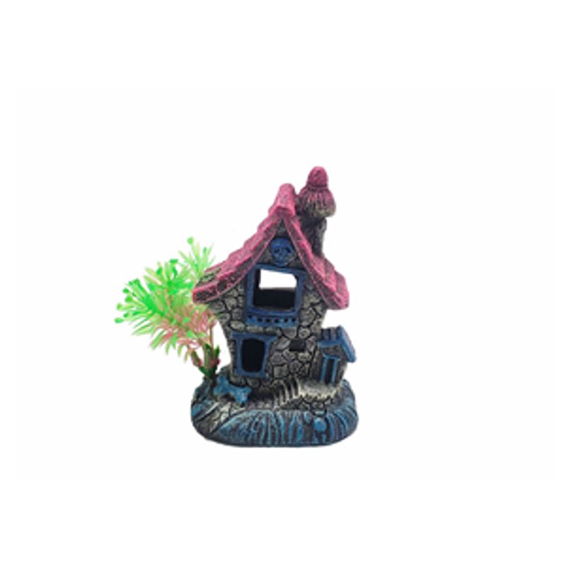 Hugo Blått Hus Fluoriserende 7X6x11cm