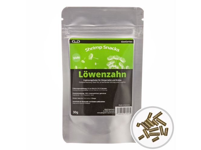 Hovedbilde GlasGarten Shrimp Snacks Dandelion, 30g