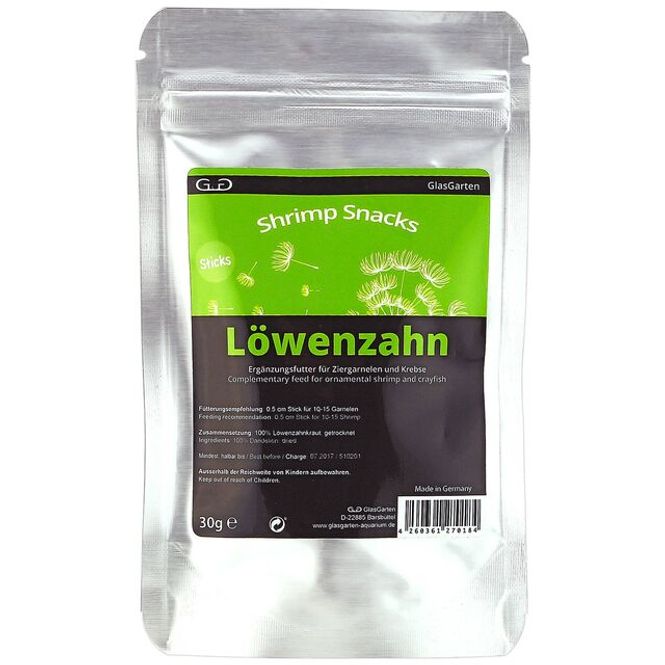Hovedbilde GlasGarten Shrimp Snacks Dandelion, 30g