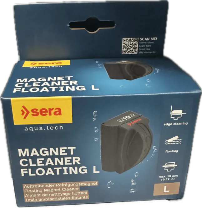 Hovedbilde Sera Algemagnet L 10mm Glass, Flyter