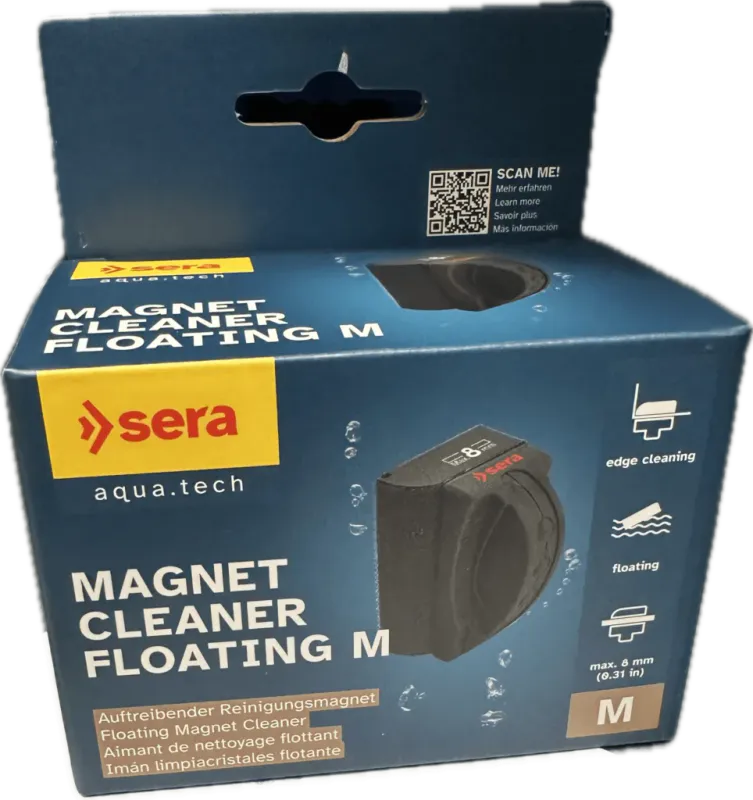 Sera Algemagnet M 8mm Glass, Flyter